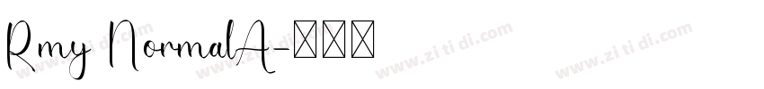Rmy NormalA字体转换